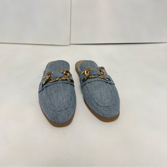 Steve Madden Cassady Loafer Mule In Light Denim Color- New In Box - Reemoly - Picture 5 of 10